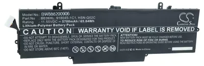Produktbild von vhbw Akku kompatibel mit HP EliteBook 1040 G4 (2YG58PA), 1040 G4 (2YG59PA), 1040 G4 (2YG57PA) Notebook (5700 mAh, 11,55 V, Li-Polymer)