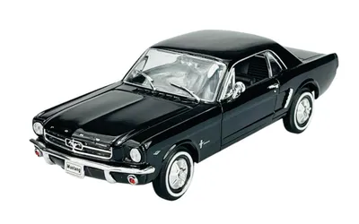 Produktbild von Welly 1964 1/2 Ford Mustang Coupe Schwarz Maßstab 1:24 Modellauto 22451