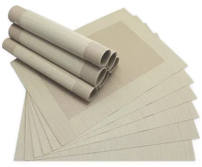 Immagine prodotto di Tovagliette BORDA Set di 12 Beige come tovagliette da tavola