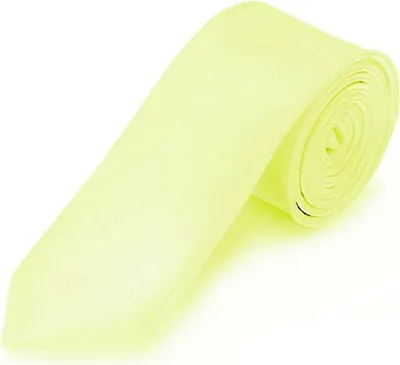 Produktbild von Oblique Unique Krawatte Schlips schmal Binder Style - lemmon gelb