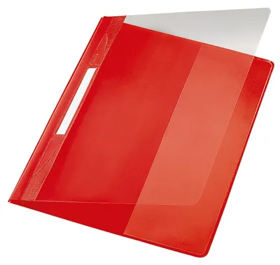 Zdjęcie produktu dla LEITZ 4194-00-25 Teczka PVC Exquisit A4 bardzo szeroka czerwona