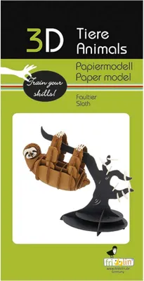 Produktbild von 3D Papiermodell - Faultier