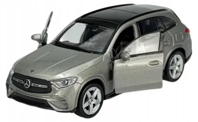 Image de Welly Mercedes-Benz GLC X254, couleur argent, modèle réduit en métal à l'échelle 1:34, présenté dans une boîte, référence 43838