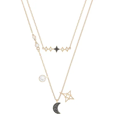 Image de Swarovski 5273290 Lot de 2 colliers avec pendentif Glowing Moon
