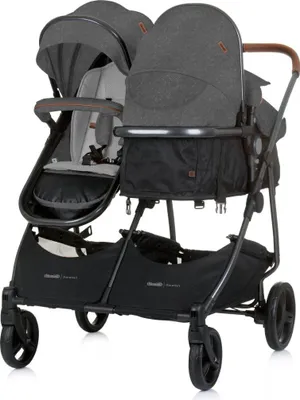 Produktbild von CHIPOLINO Kinderwagen fü r Zwillinge, Kinder mit ungleichen Sternen - combinovan Duo Smart Cloud