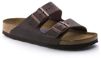 Produktbild von Birkenstock Arizona Herren-Pantoletten in Braun – weite Passform