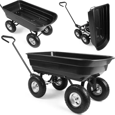 Produktbild von Humberg 4871 Garten-Kippwagen 75 l, schwarz