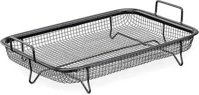 Obrázek produktu pro Navaris grilovac ko do trouby - 32 x 22,5 cm nerezov grilovac ko - tc na hranolky zeleninu kuec nugety - nepilnav povrch