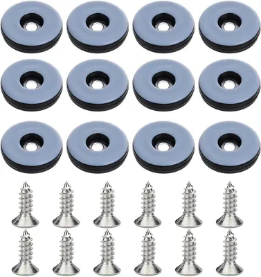 Produktbild von 32 Teflongleiter Schrauben Ø22mm Möbelgleiter Schwarz Set