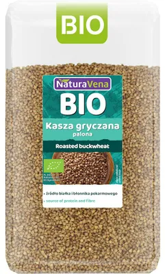 KASZA GRYCZANA PALONA BIO 1 kg - NATURAVENA