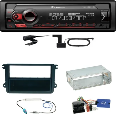Produktbild von Pioneer MVH-S420DAB Bluetooth USB MP3 Einbauset für Seat Leon Alhambra Altea XL
