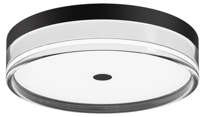 Zdjęcie produktu dla Plafon LED okrągły MOLINO czarny 32W Odcienie bieli 3600lm tworzywo sztuczne wym:7x40x40cm IP40 Italux