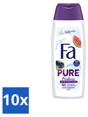 Produktbild von 10 x Fa Douchegel Pure Freshness - Acai & Guave - 250 ml - Vorteilspackung - 10 Stücke
