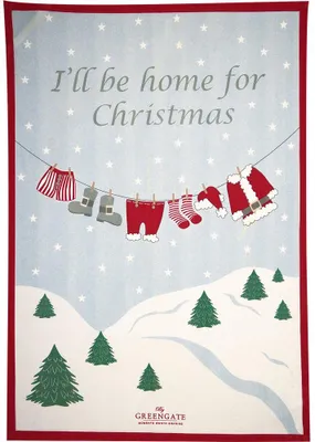 Produktbild von Greengate Home for XMAS Geschirrtuch Piece printed
