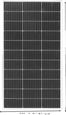 Produktbild von Solarpanel, 120W / 200W Leistung, monokristalline Siliziumkonstruktion, 1815V 120W