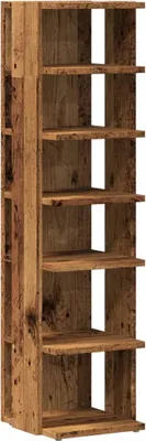 Obrázok produktu pre vidaXL Skriňa na topánky vo vzhľade regenerovaného dreva 28x27x102 cm materiál na báze dreva