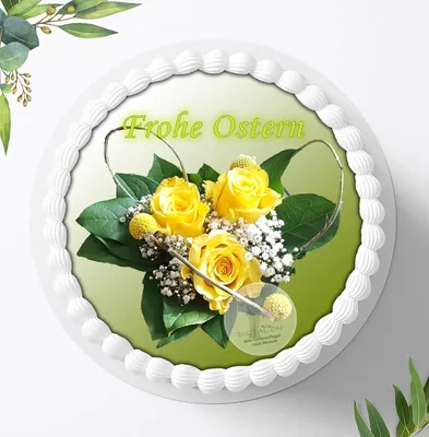 Produktbild von Für die Geburtstags Torte ein Tortenaufleger, Zuckerbild mit dem Motiv: Ostern, Essbares Foto für Torten, Fondant, Ø 20cm, 0164w