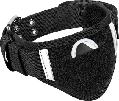 Produktbild von Famanu Verstellbare Hundehalsband mit reflektierendem Design - Schwarz, Größe L