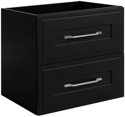 Produktbild von Waschbeckenunterschrank im klassischen Stil, schwarz, B 60 cm