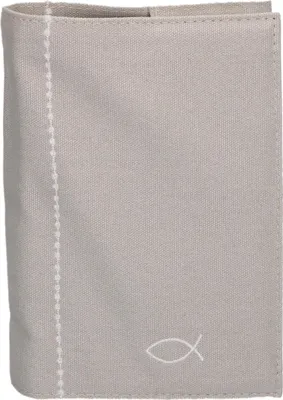 Produktbild von Butzon & Bercker Gotteslobhülle, aufwendig bestickt mit Fisch-Motiv, 100 % Baumwolle, Standardgröße