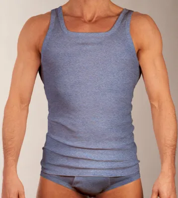 Image de Dulcia débardeur basic Coton 1-1 rib jeans hommes