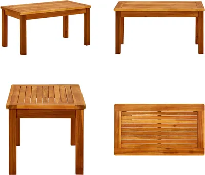 Immagine prodotto di vidaXL Tavolino da giardino 70x40x36 cm in legno massiccio di acacia - Tavolino - Tavolini - Tavolino in legno - Tavolini in legno