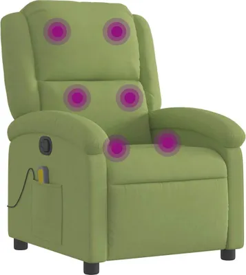 Obrázok produktu pre masážne kreslo vidaXL Light Green Velvet