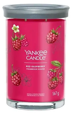 Obrázok produktu pre Yankee Candle RED RASPBERRY - Veľká hrnčeková sviečka Signature 567g