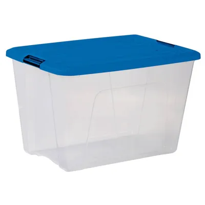 Obrázok produktu pre Iris Topbox Opbergbox 60L 57,5X39X36,5 cm Blauw/Transparant