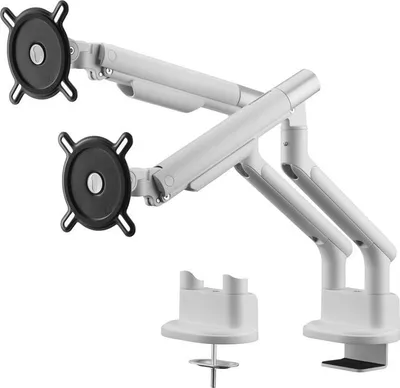 Zdjęcie produktu dla Uchwyt na Monitor ONE FOR ALL Dynamic, Podwójny, 13-35 cali, VESA 100, Biały