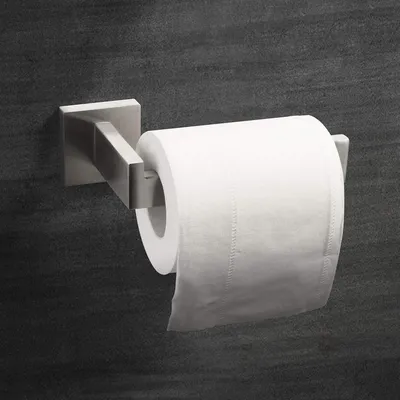 Produktbild von Toilettenpapierhalter 16 cm, 304 Edelstahl, gebürstet, rostfrei, Wandhalter für Badezimmer, Gäste-WC, Küche und Waschraum