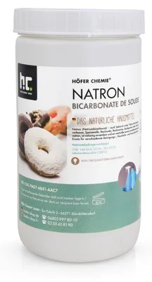 Produktbild von 1 kg Natron Backsoda Natriumhydrogencarbonat in Lebensmittelqualität