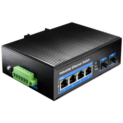 Image de Cudy IG1004S2P Commutateur réseau Gigabit Ethernet non géré (10/100/1000) Power over Ethernet (PoE) Noir (IG1004S2P)