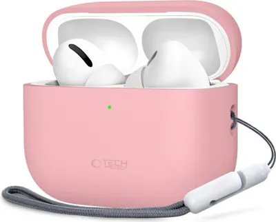 Image de Étui en silicone Tech-Protect compatible avec AirPods Pro 3 rose