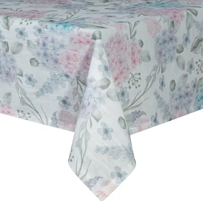 Produktbild von EUROFIRANY | Tischdecke - 140x180 cm - Rosa - 275GSM - Blumenmuster - Elegante Tischdekoration