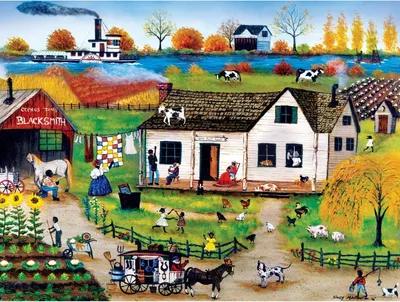 Produktbild von Master Pieces Puzzle Homegrown Old Peddler Man 750 Teile