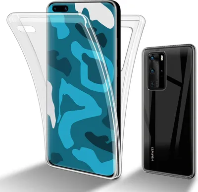 Produktbild von Cadorabo Hülle für Huawei P40 PRO / P40 PRO+ in TRANSPARENT 360° Full Body Schutzhülle Front und Rückenschutz, Rundumschutz mit Displayschutz Back Case Cover Etui Handy Hülle TPU