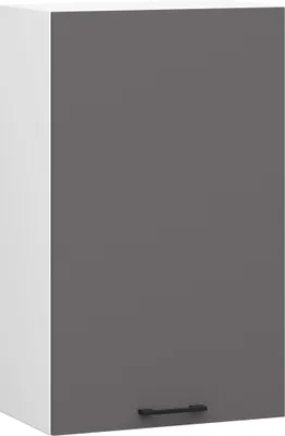 Produktbild von Küchen-Hängeschrank OLIWIA Weiß 50 cm Front Graphitgrau B50xH72xT30 cm