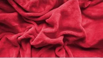 Produktbild von Top textil Mikroplüsch-Blatt -red 180x200 cm