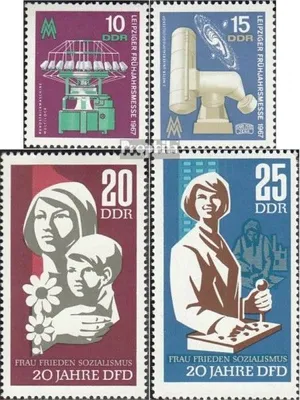 Produktbild von Briefmarken DDR 1967 Mi 1254-1255,1256-1257 (kompl.Ausg.) postfrisch Leipziger Frühjahrsmesse