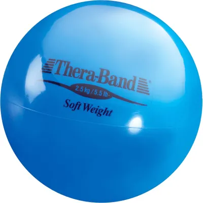 Zdjęcie produktu dla Piłka lekarska TheraBand "Soft Weight", 2,5 kg, niebieska