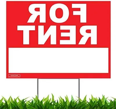 Productafbeelding van Groot Tuin Bord - Verhuur Signage - Huis Aankondiging - Waterdicht UV-Bedrukt - 24x18 Inch - Wit