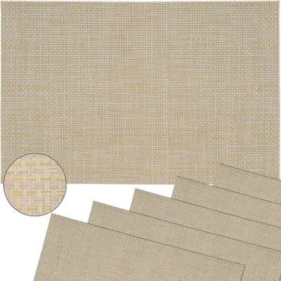 Immagine prodotto di Tovaglietta ELEGANCE beige da 6 pezzi come decorazione della tavola