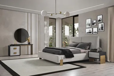 Obrázok produktu pre Spálňový set posteľ 2x nočné stolíky toaletný stolík luxusný  5 ks