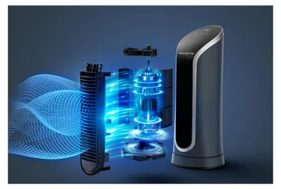 Image de Rowenta Eole Compact Ventilateur, silencieux, 6 vitesses, 8h Timer