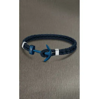 Produktbild von Leather bracelet with anchor LS1832-2 / A
