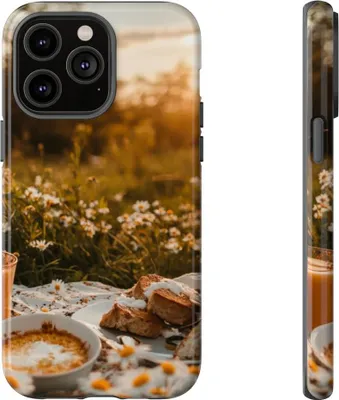 Produktbild von Sonniges Gänseblümchenfeld – Hülle Kompatibel mit iPhone 14 Pro Max
