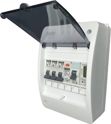 Produktbild von Leitungsschutzschalter - Komplett mit Zähler - Fi Schutzschalter 40A - 16A Sicherungsautomat und 10A "B" mit Stromzähler