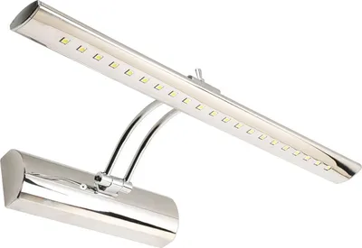 Obrázek produktu pro LED zrcadlové světlo s vypínačem Š: 40,5 cm chromové neutrální bílé světlo 3900 K 460 lm Nástěnné koupelnové světlo