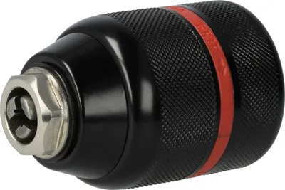 Produktbild von vhbw Schnellspannbohrfutter kompatibel mit Metabo SBE 760, SBEV 1000 Akku Bohrschrauber, Bohrmaschinen Rot Schwarz, Für Rechts-/ Linkslauf